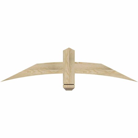 Ekena Millwork Bellingham Rough Sawn Timber Gable Bracket, Douglas Fir, 48"W x 12"H x 2"D x 4"F, 6/12 Pitch GBW048X12X0204BEL00RDF